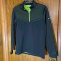 Nike Jackets & Coats | Nike Quarter Zip Fleece Lined Dri-Fit Golf Jacket | Color: Black/Green | Size: L