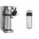 Saro 317-2085 Thermo Kaffeemaschine mit Korbfilter und Thermoskanne Industriekaffeemaschine mit Pumpkanne (2,2 Liter, ca. 10 Tassen Kaffee), Silber, 1.8 liters & 317-2076 Isolierpumpkanne S/S, 2,2 L