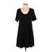 Ann Taylor LOFT Casual Dress - A-Line: Black Solid Dresses - Women's Size X-Small Petite