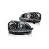 Phares vw golf 5 10 03-09 gti noir - Noir