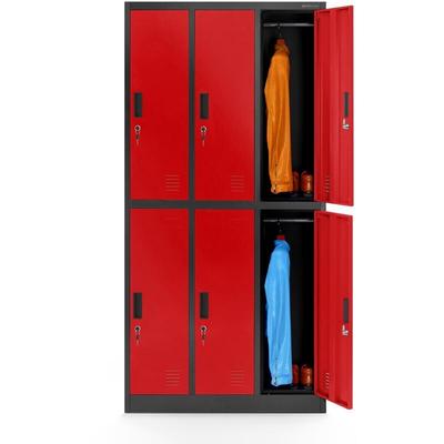 Spint 3B2A Schließfachschrank Fächerschrank Wertfachschrank Umkleideschrank 6 Fächer Stahlblech Image