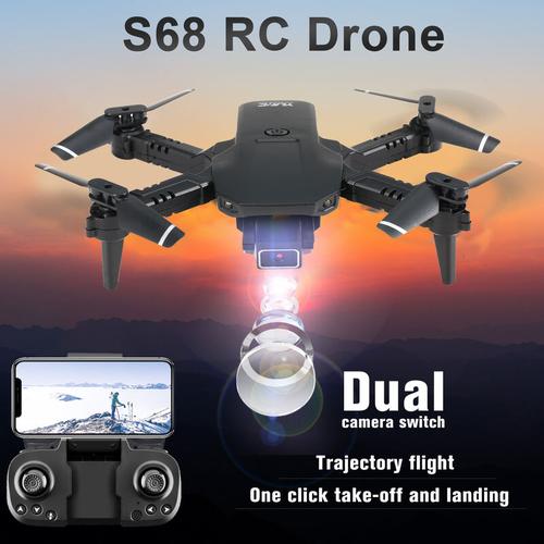 Asupermall - S68 RC-Drohne mit Kamera 4K Wifi fpv Dual-Kamera-Drohne Mini Folding Quadcopter