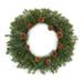 The Holiday Aisle® Pine 25.5" Wreath Most Realistic Faux/Wood/Twig in Brown/Green | 4 H x 25.5 W x 25.5 D in | Wayfair