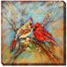 Spring Cardinals Outdoor Art by West of the Wind in Multi