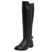 Wide Width Women's The Milan Regular Calf Boot by Comfortview in Black (Size 10 W)