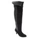 Wide Width Women's The Melody Wide Calf Boot by Comfortview in Black (Size 7 W)