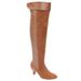 Wide Width Women's The Melody Wide Calf Boot by Comfortview in Chestnut (Size 9 1/2 W)