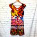 Anthropologie Dresses | Anthropologie Moulinette Soeurs Orange Yellow 100% Silk Dress Size 2 | Color: Blue/Orange | Size: 2