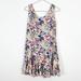 Free People Dresses | Free People Floral Mini Dress White Sleeveless Size 8 | Color: Pink/White | Size: 8