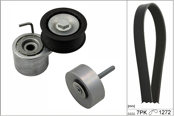 INA Keilrippenriemensatz 529 0245 10 für SKODA VW SEAT AUDI PORSCHE 95810236111 95810236110 06E903133H Image