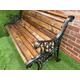 Cast iron garden rustic bench