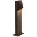 Inside Out Triform Compact 16" LED Bollard - Textured Bronze