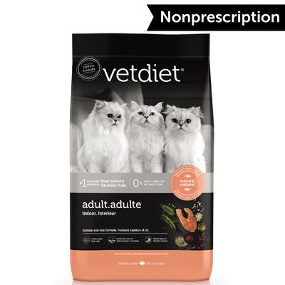 Vetdiet Salmon and Rice Dry Adult Indoor Cat Food, 3.5 lbs.