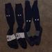 Under Armour Underwear & Socks | 2 Pair Men’s Under Armour Navy Baseball Socks Sz Xl (Shoe Sz 13-16) | Color: Red/White | Size: Xl
