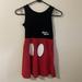 Disney Dresses | A1552-I3- Disney-Size Medium Girls Dress ~Sleeveless Crewneck Midi Dress & Black | Color: Black/Red | Size: Mg