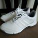 Adidas Shoes | Golf Sz 9.5 Women's / Sz 7 Men's Adidas Tech Response Basic Shoes White Q44708 | Color: Silver/White | Size: 9.5