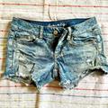 American Eagle Outfitters Shorts | American Eagle Distressed Jean Denim Shorts Size 2 Juniors Or Women Summer | Color: Blue/White | Size: 2