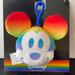 Disney Other | Disney Pride Collection Mickey Mouse Plush Keychain New | Color: Blue | Size: Os