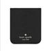 Kate Spade Cell Phones & Accessories | Kate Spade New York Cell Phone Sticker Pocket Black Crossgrain Leather | Color: Black/Gold | Size: Os