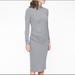 Athleta Dresses | Athleta Gray Long Sleeve Wool Industry Turtleneck Dress L | Color: Gray | Size: L