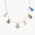 J. Crew Other | J Crew Crewcuts Girls' Anchor Necklace | Color: Blue/Gold | Size: Osg