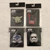 Disney Accessories | 4 Disney Star Wars 1” Iron Patches Darth Vador Baby Yoda R2d2 Storm Trooper. | Color: Black | Size: Os