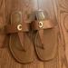Coach Shoes | Coach And Four Thong Sandal | Color: Brown/Gold | Size: 8.5