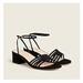 J. Crew Shoes | J. Crew Block Heel Multi-Strap In Black Suede | Color: Black | Size: 9.5