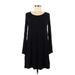 American Eagle Outfitters Casual Dress - A-Line: Black Solid Dresses - Women's Size Small