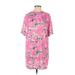 Shein Casual Dress - Shift: Pink Floral Dresses - Women's Size Small