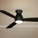 52" Fanimation Hugh Dark Bronze LED Wet Rated Hugger Fan with Remote