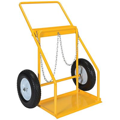 Vestil 250 lb. Steel Cylinder Cart with 2 Cylinder Capacity and 16" Wheels CYHT-2