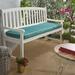 Birch Lane™ Outdoor Sunbrella Seat Cushion in Blue | 2 H x 57 W x 18 D in | Wayfair 99051C8B2EF14891A404534D373EAD94