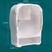 Rebrilliant Katerria Wall-Mounted Cosmetic Storage Box Plastic in White | 13.38 H x 10.62 W x 4.33 D in | Wayfair 4740E26B617B4BE2BEAED5B8BD429515