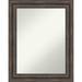 Red Barrel Studio® Plastic Framed Wall Mounted Accent Mirror in Distressed Finish Wood in Brown | 29.5 H x 23.5 W x 0.75 D in | Wayfair