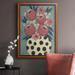 Red Barrel Studio® Jamboree Floral I Premium Framed Canvas - Ready To Hang Canvas, Solid Wood in Green/Red | 27 H x 18 W x 2.5 D in | Wayfair