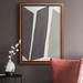 Corrigan Studio® Colorblock Artifact I Premium Framed Canvas- Ready To Hang Canvas, Solid Wood in Black/Gray | 27 H x 18 W x 2.5 D in | Wayfair