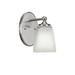 Longshore Tides Capri 1-Light Wall Sconce Glass/Metal in Gray/White | 8.25 H x 5 W x 8 D in | Wayfair 926AA6BD924A472C890A3220382A2CD2