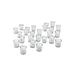 Latitude Run® 100 Piece Glass Tabletop Votive Holder Set w/ Candle Included Glass | 2.5 H x 2 W x 2 D in | Wayfair C838EC49DDAE4BF8A78EFF985D39D5EB