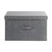 Isabelle & Max™ Storage Fabric Box Fabric in Gray | 9.84 H x 17.71 W x 13.77 D in | Wayfair 95CC0117AA604A7AB7B6DD521DF0F9ED