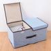 Latitude Run® Folding Double Cover Storage Fabric Box Fabric in Blue | 9.84 H x 19.68 W x 11.81 D in | Wayfair 1FD1790AC77F484D939F78A4E961B053