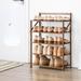 Red Barrel Studio® 15 Pair Shoe Rack Bamboo in Brown | 29.52 H x 19.68 W x 9.37 D in | Wayfair 36A877DB69144AA493FD4C47F7E1AB75