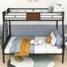 Heine Twin Over Full Standard Bunk Bed by Isabelle & Max™ Metal in Black | 66 H x 55 W x 77 D in | Wayfair 6B6EEB79C339465D92F0AF61BF86C299