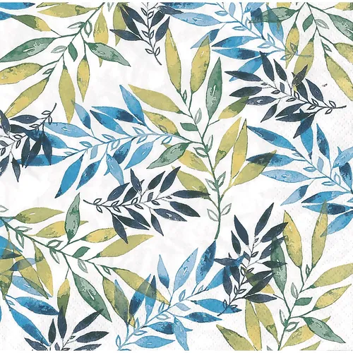 Serviettes en papier ""feuilles"", 33 x 33 cm, 20 pièces