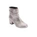 Women's The Claremont Bootie by Comfortview in Shimmer Metallic (Size 8 1/2 M)