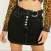 Urban Outfitters Skirts | Bdg Exposed Button Fly Denim Skirt Nwot | Color: Black | Size: M