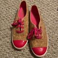 Kate Spade Shoes | Kate Spade/Keds Cork Tennis Shoes | Color: Brown/Pink | Size: 7