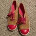 Kate Spade Shoes | Kate Spade/Keds Cork Tennis Shoes | Color: Brown/Pink | Size: 7