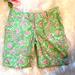 Lilly Pulitzer Shorts | Lilly Pulitzer-The Chipper Shorts Size 4 Very Cute And Comfortable You Will | Color: Green/Pink | Size: 4