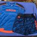 Adidas Matching Sets | Adidas Athletic Shirt And Shorts Set | Color: Blue/Orange | Size: 18mb